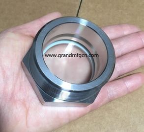 NPT hilo de 1 pulgada 1 1/2 pulgadas de acero inoxidable SS316 SS304 evaporador de observación del nivel de aceite gafas de visión OEM sin acabado
