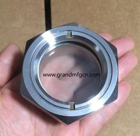 NPT hilo de 1 pulgada 1 1/2 pulgadas de acero inoxidable SS316 SS304 evaporador de observación del nivel de aceite gafas de visión OEM sin acabado