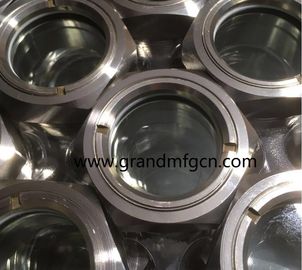 NPT hilo de 1 pulgada 1 1/2 pulgadas de acero inoxidable SS316 SS304 evaporador de observación del nivel de aceite gafas de visión OEM sin acabado