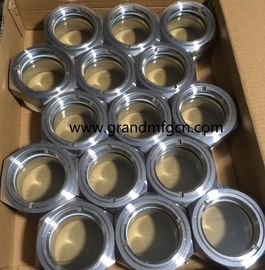 NPT hilo de 1 pulgada 1 1/2 pulgadas de acero inoxidable SS316 SS304 evaporador de observación del nivel de aceite gafas de visión OEM sin acabado