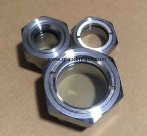 NPT hilo de 1 pulgada 1 1/2 pulgadas de acero inoxidable SS316 SS304 evaporador de observación del nivel de aceite gafas de visión OEM sin acabado
