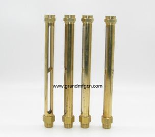 NPT hilo de 3/4 pulgadas de observación medidores de visión de nivel de aceite de latón indicadores medidores de control de nivel de aceite para el contenedor de aceite tubo de latón medidor de nivel de aceite hidráulico con para bomba y cajas de engranajes