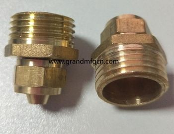 piezas mecanizadas de metal de precisión personalizadas de calidad de latón convertido piezas NPT hilo masculino de uso común