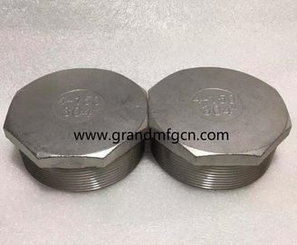 Enchufes hexagonales de acero inoxidable de hilo masculino OEM de precisión mecanizada y piezas de acabado natural