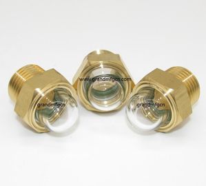 Hombres BSP hilos de tubería NPT 1&quot; bomba cúpula de nivel de aceite vidrios de vidrio con vidrio natural servicio OEM y ODM