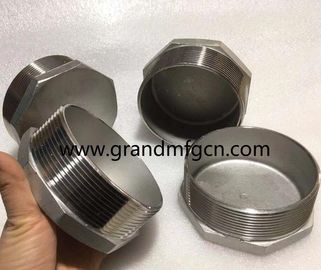 Acero inoxidable enchufes octogonales de hilo masculino OEM de precisión mecanizado y piezas retiradas acabado natural