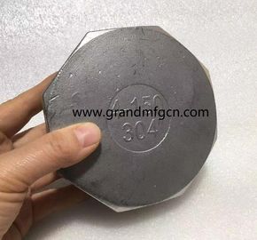Acero inoxidable enchufes octogonales de hilo masculino OEM de precisión mecanizado y piezas retiradas acabado natural