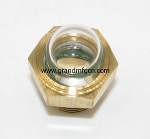 hilo de tubería NPT masculino 1/2 pulgadas en forma de cúpula de flujo de nivel de líquido medidor de nivel de aceite vista indicador de vidrio para bombas personalizado