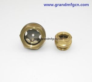 BSP 3/4 &quot; 1/8 INCH tanque de aceite hidráulico vidrio de visualización de nivel de aceite de latón con reflector sin acabado, China