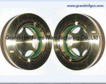BSP 3/4 &quot; 1/8 INCH tanque de aceite hidráulico vidrio de visualización de nivel de aceite de latón con reflector sin acabado, China