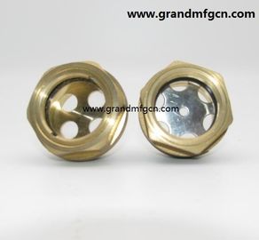 BSP 3/8 &quot; 1/2 &quot; tanque de aceite hidráulico de latón / aluminio vidrio de visualización de nivel de aceite con reflector sin acabado, China