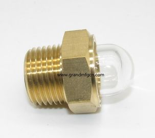 M30x1.5 soplador de lubricación de tornillo circular de latón Visión de nivel de aceite de vidrio indicadores de nivel de aceite de vidrio bomba de vacío