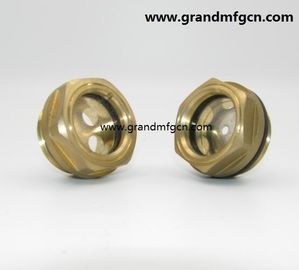 Compresor hidráulico Reducción accesorios de la bomba de tornillo de alta temperatura en el aceite de latón vista de vidrio nivel de ventana niveles de aceite