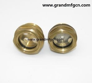 Compresor hidráulico Reducción accesorios de la bomba de tornillo de alta temperatura en el aceite de latón vista de vidrio nivel de ventana niveles de aceite