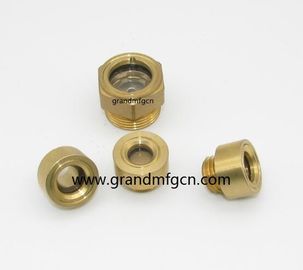 Compresor hidráulico Reducción accesorios de la bomba de tornillo de alta temperatura en el aceite de latón vista de vidrio nivel de ventana niveles de aceite