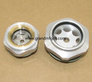 Compresor hidráulico Reducción de los accesorios de la bomba tornillo en aleación de aluminio aceite vista de vidrio nivel de la ventana nivel de aceite