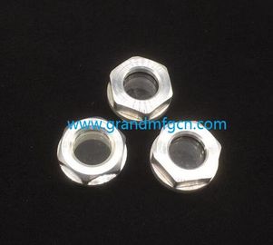 Compresor hidráulico Reducción de los accesorios de la bomba tornillo en aleación de aluminio aceite vista de vidrio nivel de la ventana nivel de aceite