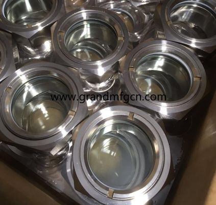 M42X1.5 M52X1.5 Indicadores de nivel de aceite de acero inoxidable 316 tipo perno visor de vidrio de vidrio visor de vidrio medidores de nivel de aceite