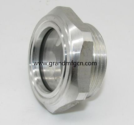 M60X2 Sistema de lubricación del soplador de aluminio Nivel de aceite Hex-screw-in Visor de nivel de aceite vidrio indicadores de nivel de aceite