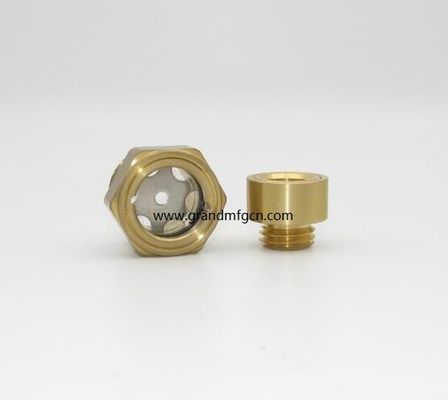 Accesorios de compresor de gusano hidráulico tornillo de alta temperatura en el vidrio de aceite de latón nivel de vidrio de la ventana nivel de aceite