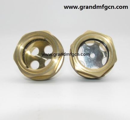 M30x1.5 soplador de lubricación de tornillo circular de latón Visión de nivel de aceite de vidrio indicadores de nivel de aceite de vidrio bomba de vacío