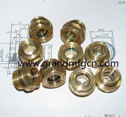 Máquina de coser resistente a la corrosión con cúpula en el sitio de vidrio hex-screw-in vista de nivel de aceite vidrio indicadores de nivel de aceite