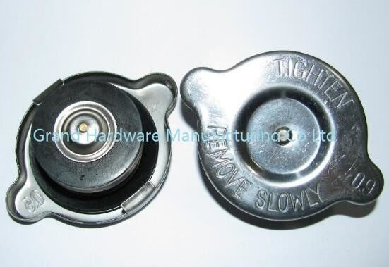 Custom 56mm SS304 / latón / Aluminio Auto Radiator Caps y Auto Filler Necks OEM servicio de negocios conexión de soldadura