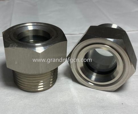 M27X1.5 acero inoxidable 304 vidriera de vidrio de aceite en stock hex Vidriera de vidrio de nivel de aceite indicadores de nivel de aceite