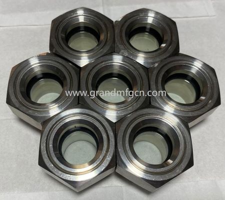 NPT 1/2 pulgadas de acero inoxidable 304 sistema de lubricación de aceite indicador de nivel de aceite visual gasolina vidrio de vidrio de aceite