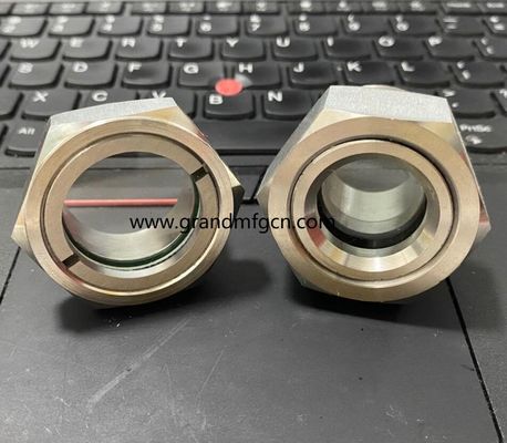 1500PSI de acero inoxidable vidrio de visión líquida de alto rendimiento 1&quot; NPT vidrio de aceite vidrio de vidrio medidores de flujo de fluido con bola roja