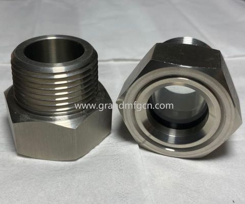 NPT1 1/2&quot; de acero inoxidable SS316 SS304 evaporador de observación del nivel de aceite gafas de visión servicio OEM sin acabado