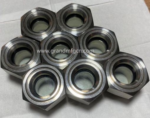 vidrio de visualización de nivel de aceite probado a presión para el tanque de almacenamiento de aceite industrial, contenedor de caja de cambios npt 1/4 1/2 pulgadas de hilo macho