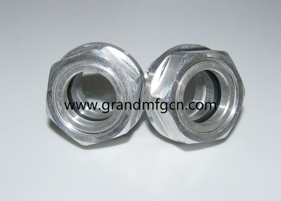 M28X1.5 Sistema de lubricación del soplador de aluminio Nivel de aceite Hex tornillo de entrada Visor de nivel de aceite vidrio indicadores de nivel de aceite