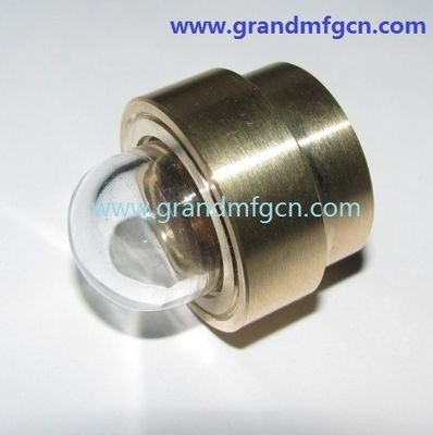 NPT 1/2 INCH claros con bóveda indicadores de visión de nivel de aceite hex-tornilla en vidrio de visión de nivel de aceite con bloqueo de hilo azul