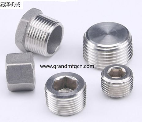 Acero inoxidable 304 316 316L tapones hexagonales piezas mecanizadas de precisión accesorios accesorios personalizados ss304 accesorios OEM