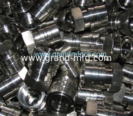 Acero inoxidable SUS304 tapones hexagonales piezas giradas de precisión SS304 accesorios de ajuste