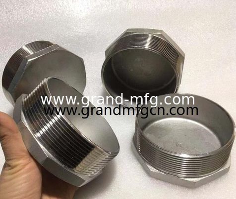 Acero inoxidable SUS304 tapones hexagonales piezas giradas de precisión SS304 accesorios de ajuste