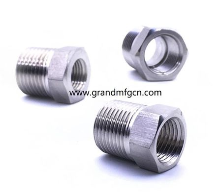 4 pulgadas de acero inoxidable 304 316 316L enchufes hexagonales piezas mecanizadas de precisión accesorios accesorios de ss304 personalizados accesorios OEM