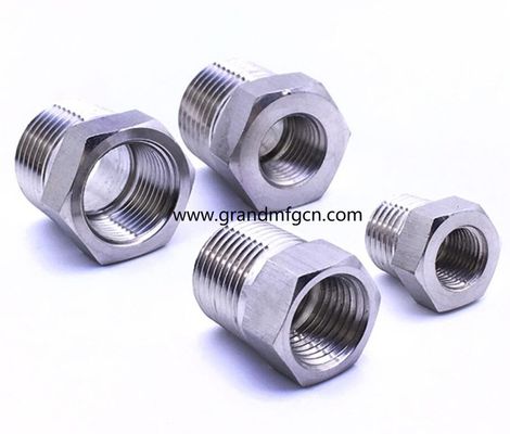 4 pulgadas de acero inoxidable 304 316 316L enchufes hexagonales piezas mecanizadas de precisión accesorios accesorios de ss304 personalizados accesorios OEM