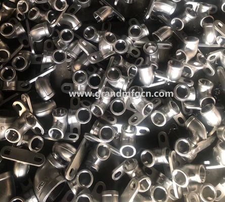 NPT acero inoxidable 304 316 316L conectores transversales piezas mecanizadas de precisión