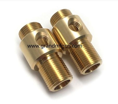 piezas mecanizadas de metal de precisión personalizadas de latón de calidad piezas giradas NPT conectores de rosca masculina accesorios de latón