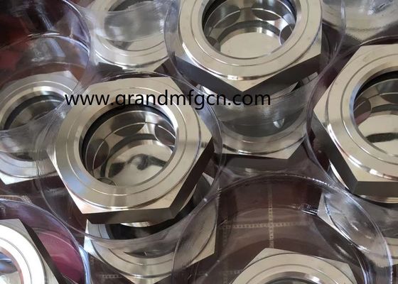 NPT1 1/2&quot; de acero inoxidable SS316 SS304 evaporador de observación del nivel de aceite gafas de visión servicio OEM sin acabado