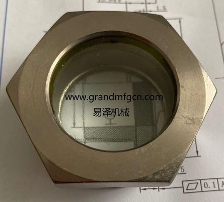 NPT1 1/4&quot; equipo de refrigeración de acero fundido vidrio vidrio fundido vidrio ventana vidrio de aceite fabricante de vidrio China