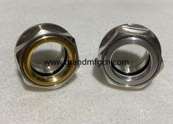 El hilo métrico M22 M24 M26 M27 M30X1,5 de calidad de acero inoxidable toros de vidrio visor niveles de aluminio para bombas industriales