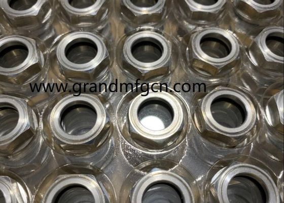 M36 M24X1.5 visor de color anodizante de aluminio de vidrio hexarrastre de vidrio de nivel de aceite visor de vidrio indicadores de nivel de aceite