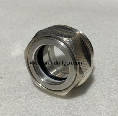 M24M28X1.5 soplador de aluminio anodizante visor de color de vidrio hex-torsión de visor de nivel de aceite de vidrio indicadores de nivel de aceite