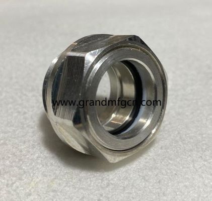 G3/4  soplador resistente a la corrosión de niveles de aceite de aluminio hex-torsión de visor de nivel de aceite de vidrio indicadores de nivel de aceite