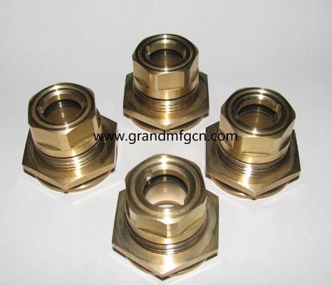 Visor de nivel de aceite UNF3/4" con tuerca hexagonal para comprobar el nivel de aceite del tanque Visor de nivel de aceite indicadores de nivel de aceite de vidrio
