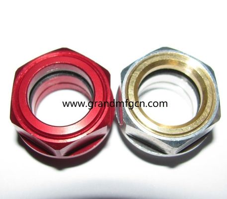 G1/2&quot; G1&quot; G1 1/4&quot; G2&quot; BSP caja de engranajes de rosca de vidrio de aceite de aluminio vidrio de nivel de aceite de vidrio de vidrio de vidrio de vidrio de aluminio indicador de aceite