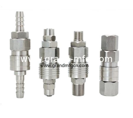 Acero inoxidable 316L piezas mecanizadas de precisión a medida accesorios ss304 accesorios rectos OEM NPT conectores SS304